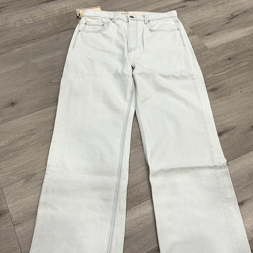 Grlfrnd Brooklyn high rise straight jeans in zuma 28 - Picture 4 of 12